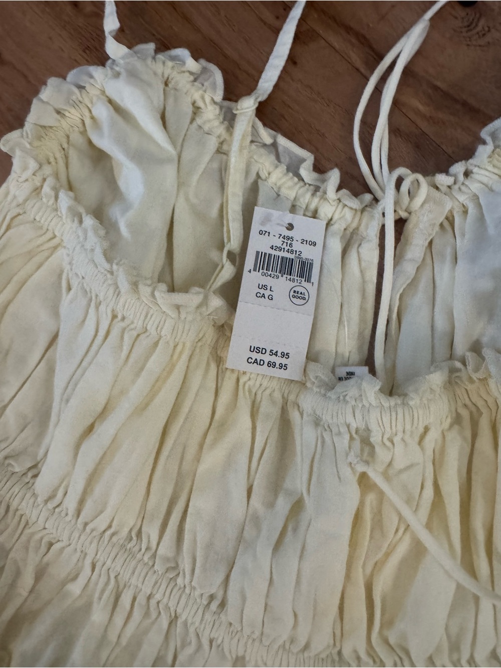 NWT Aerie Tie Front Dress - Picture 3 of 4